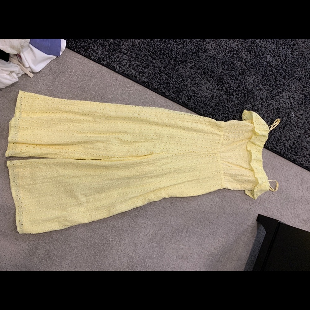 Hello molly pale yellow jumpsuit